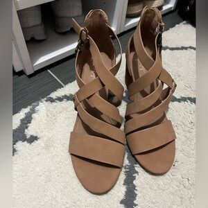 Tan Strappy Sandals